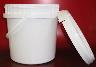 Plastic pail with lid